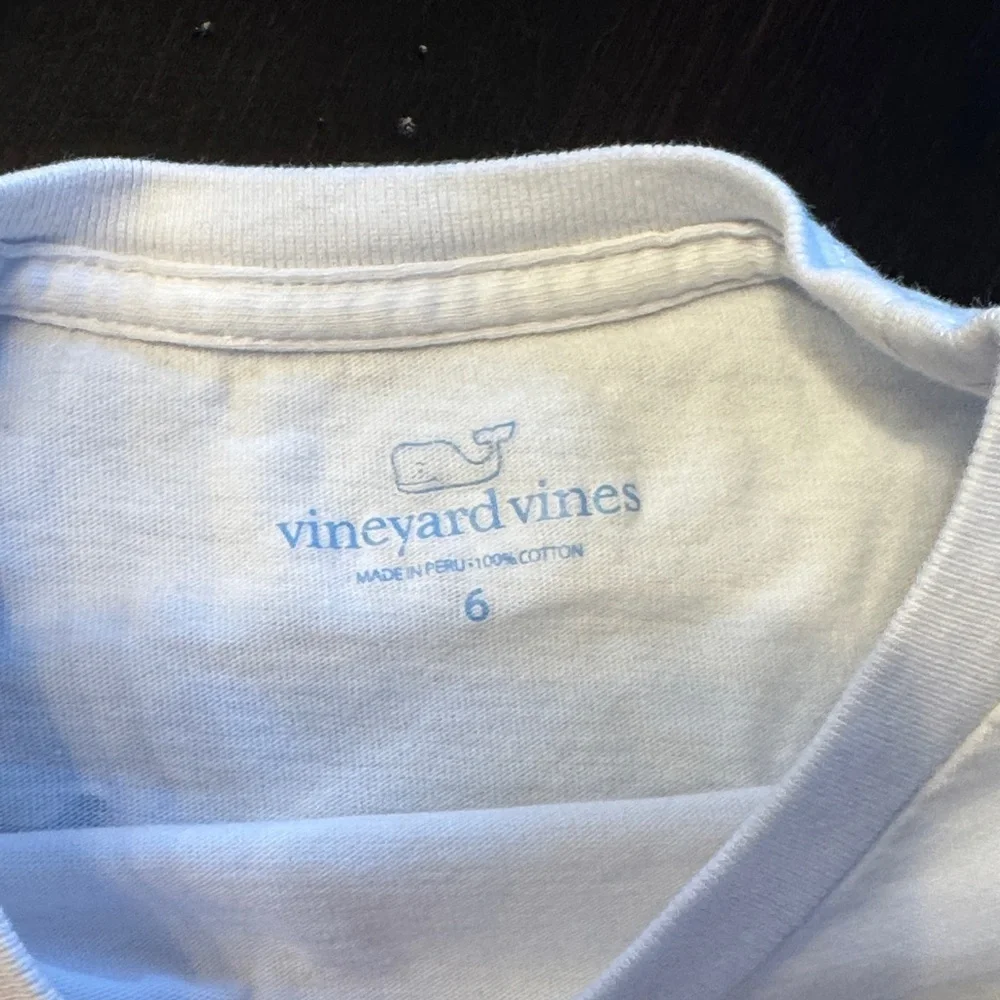 Vineyard Vines Kids White Long Sleeve Tee with Logo
